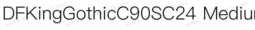 DFKingGothicC90SC24 Medium字体转换